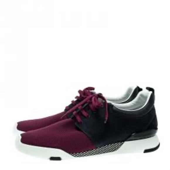Louis Vuitton Tricolor Mesh The Damier Embossed Rubber Fastlane Sneaker Size:7.5